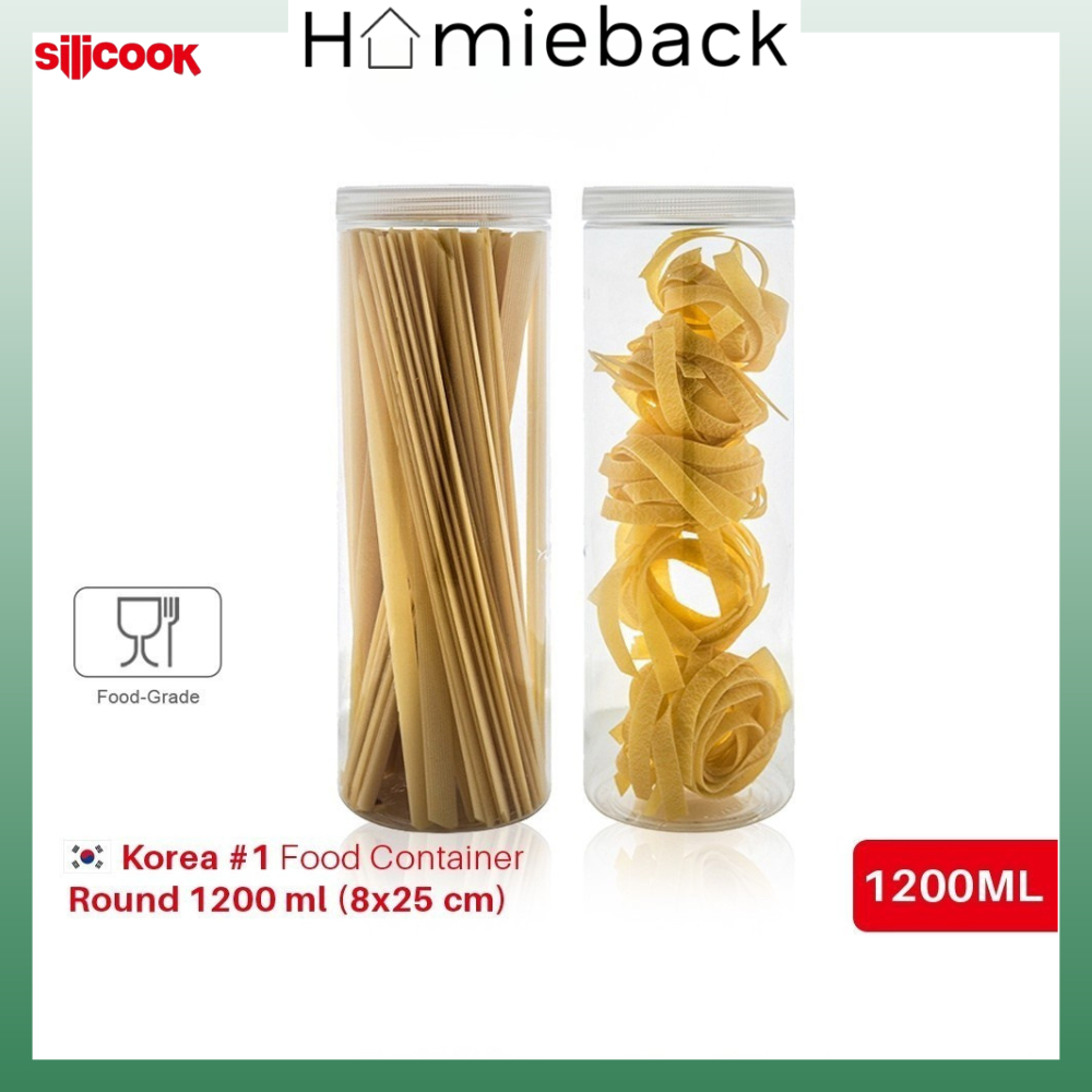 Silicook Round 1200 ml (8*25 cm) - Food Container
