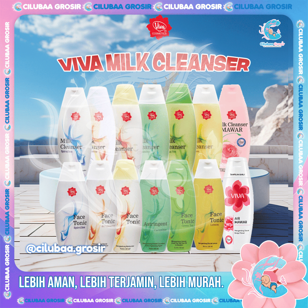 VIVA Milk Cleanser Bengkoang 100ml || Milk Cleanser || Pembersih Make Up