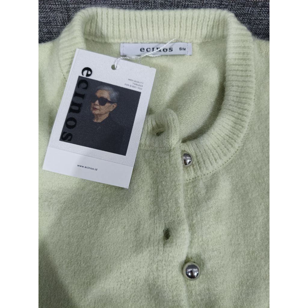 Jennie Hairy Wool Ecinos Sage Green New