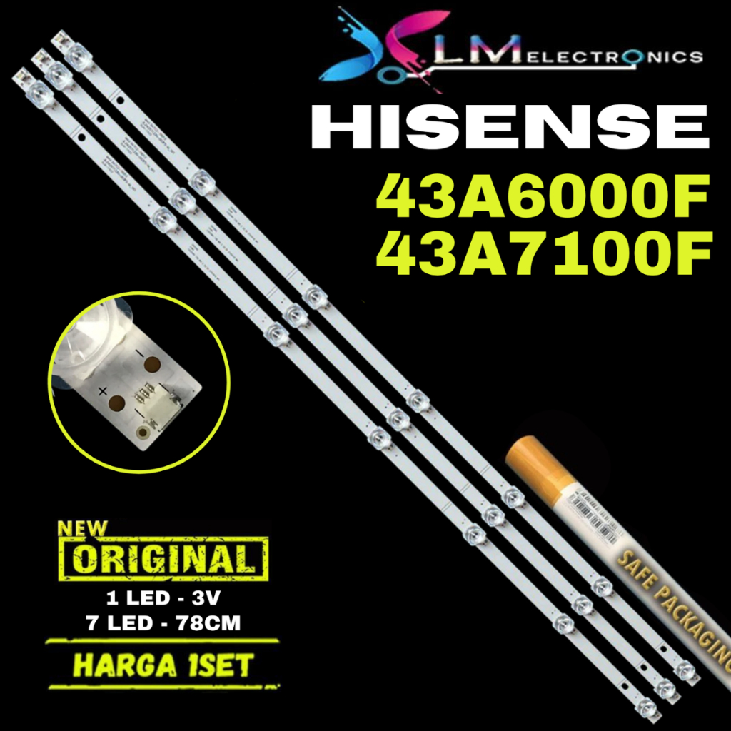 BACKLIGHT TV LED HISENSE 43 43A6000F 43A7100F 43A6000 43A7100