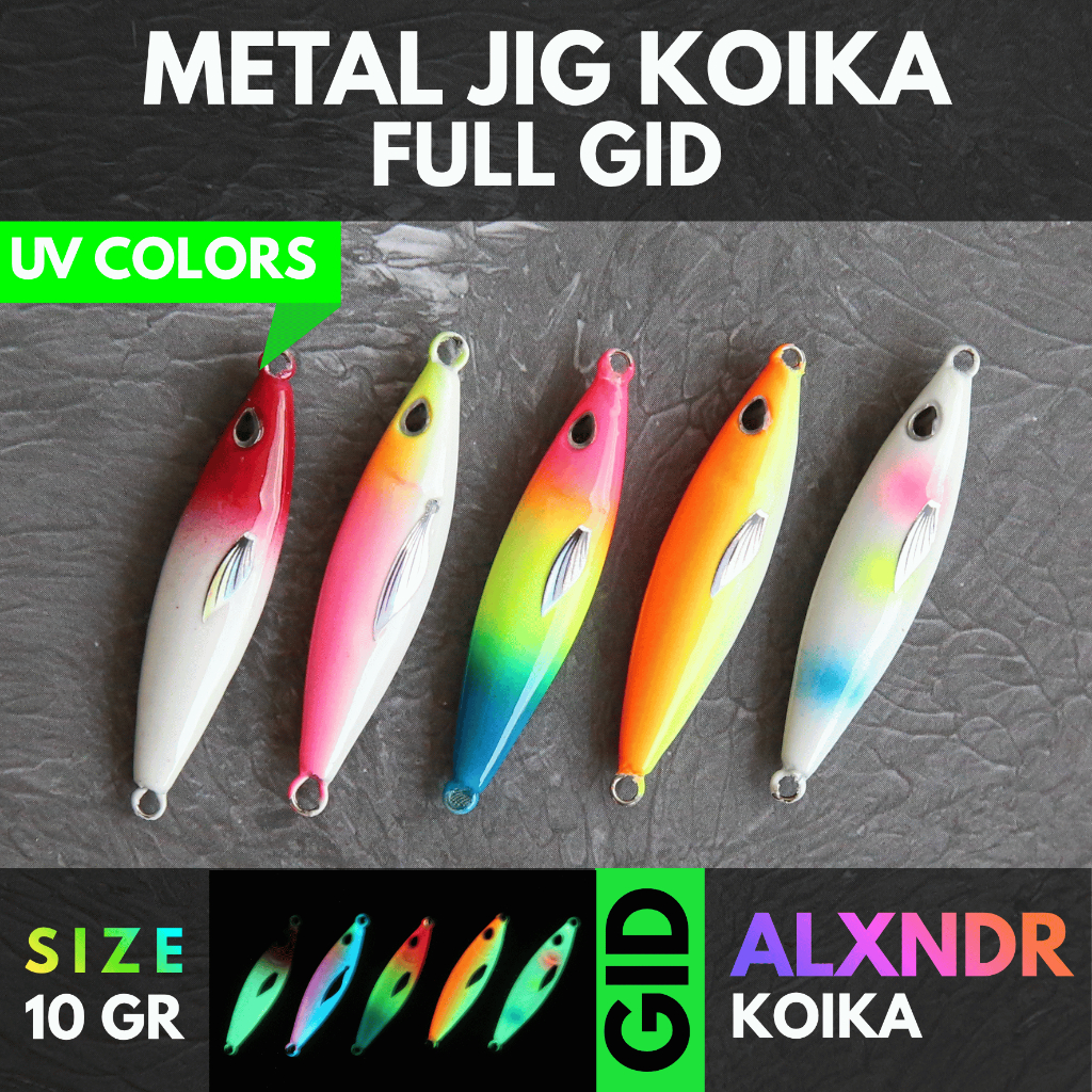 ALXNDR METAL JIG KOIKA FULL GID UV 10GR | METAL JIG KOIKA | MICRO JIG KOIKA