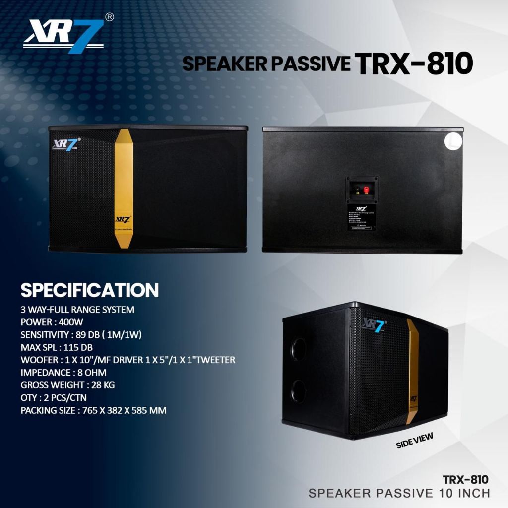Speaker Karaoke Pasif XR7 TRX 810 Original 10 inch XR7 TRX810