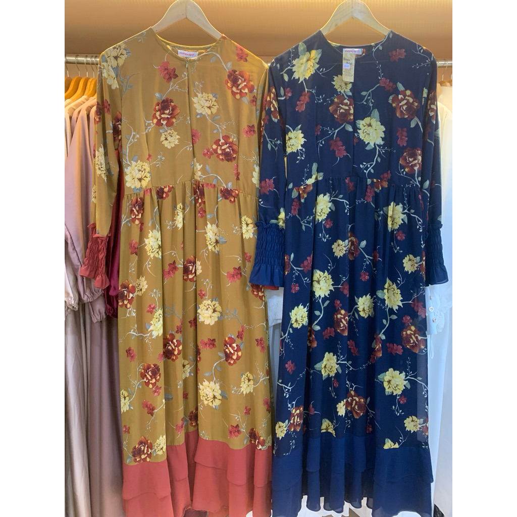 GAMIS BUNGA CERUTY PREMIUM  BUSANA MUSLIMAH  FASHION TERKINI 2026
