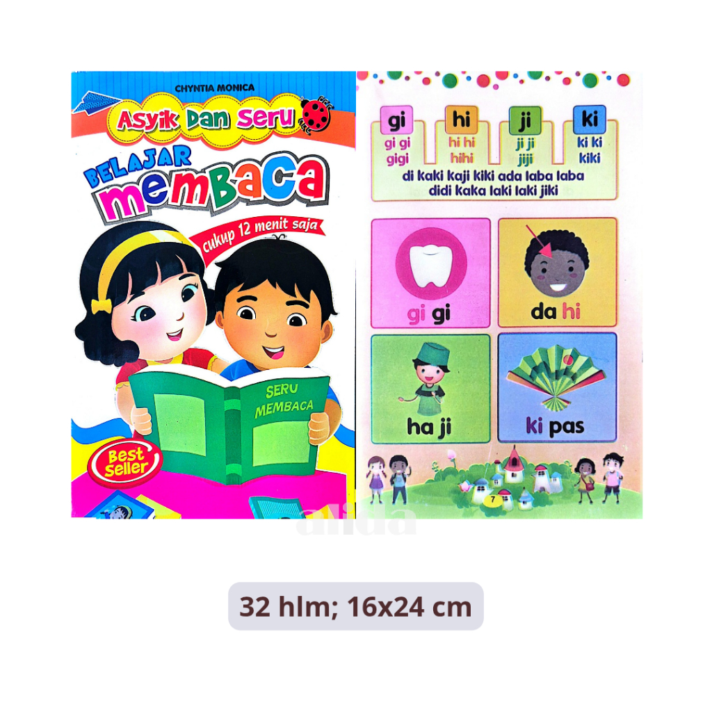 Buku Anak TK PAUD - Asyik dan Seru Belajar Membaca