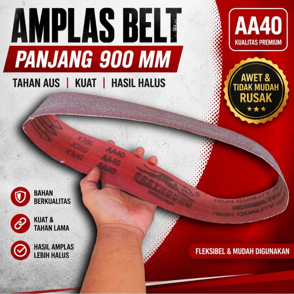 Amplas belt 70 x 900 MM GREYHOUND KOREA TECH harga perlembar