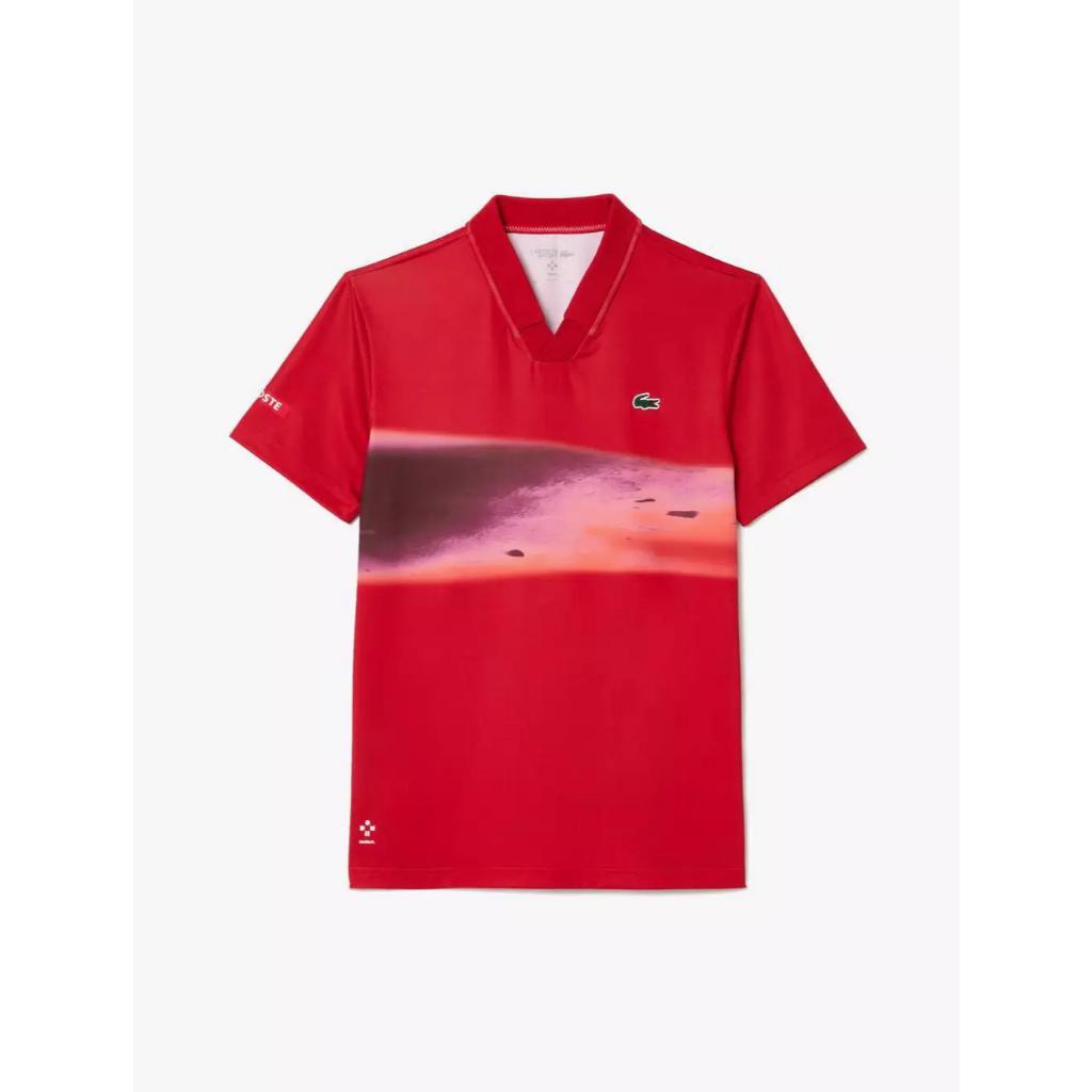 Kaos Tennis Pria Lacoste Tennis x Daniil Medvedev Polo Shirt Tenis - Red