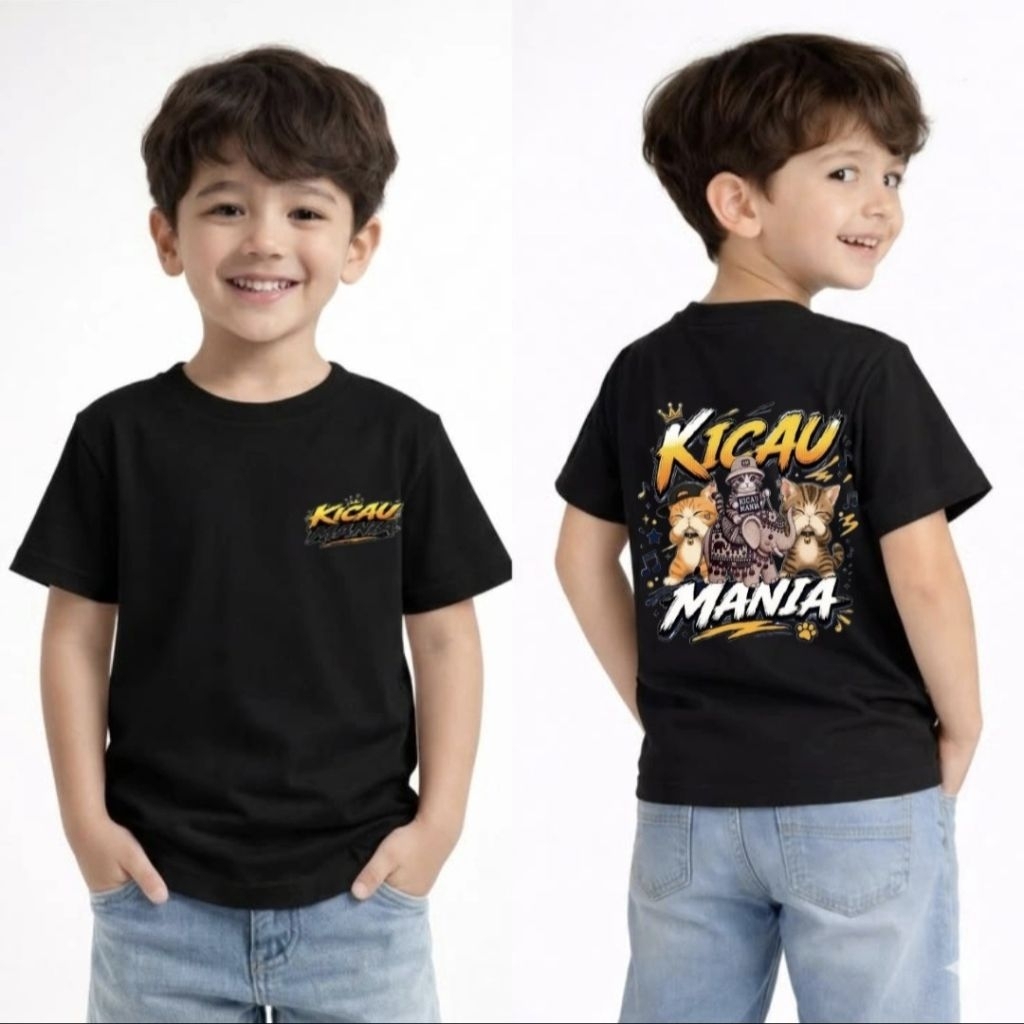 kaos sablon anak anak motif kicau mania