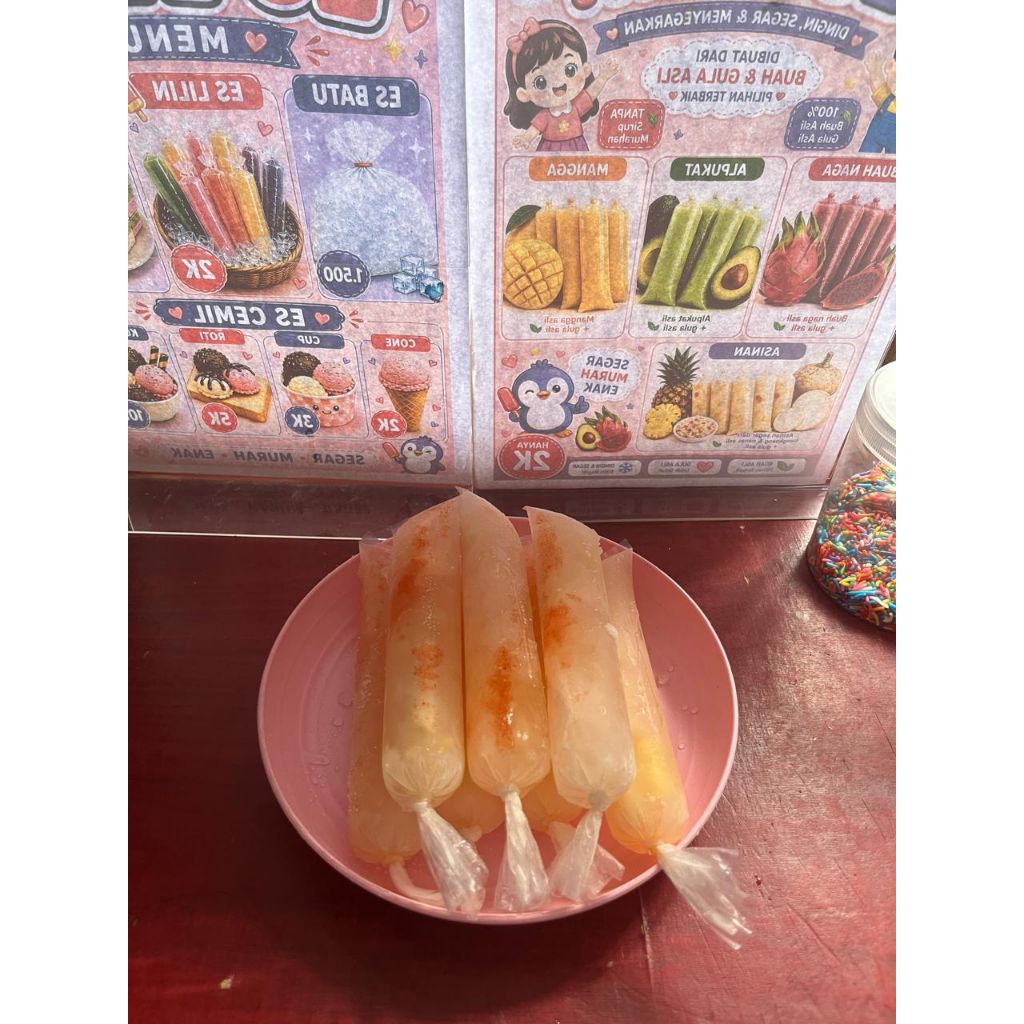 Es Lilin Asinan Bangkoang dan Nanas