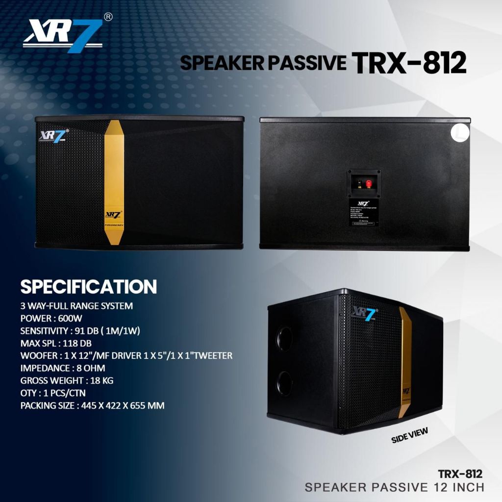 Speaker Karaoke Pasif XR7 TRX 812 Original 12 inch XR7 TRX812