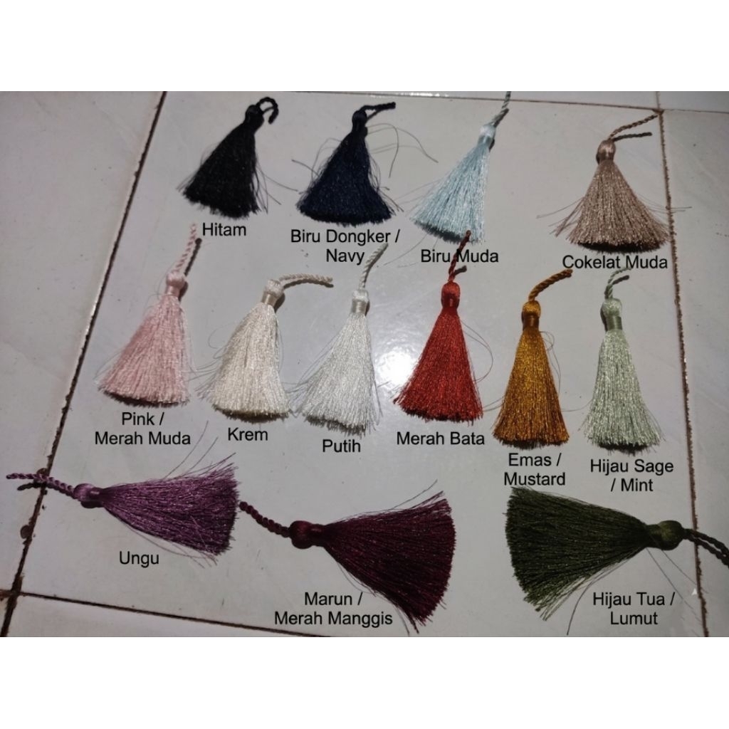 TASEL PLINTIR / SUMBU BAHAN BORDIR HALUS
