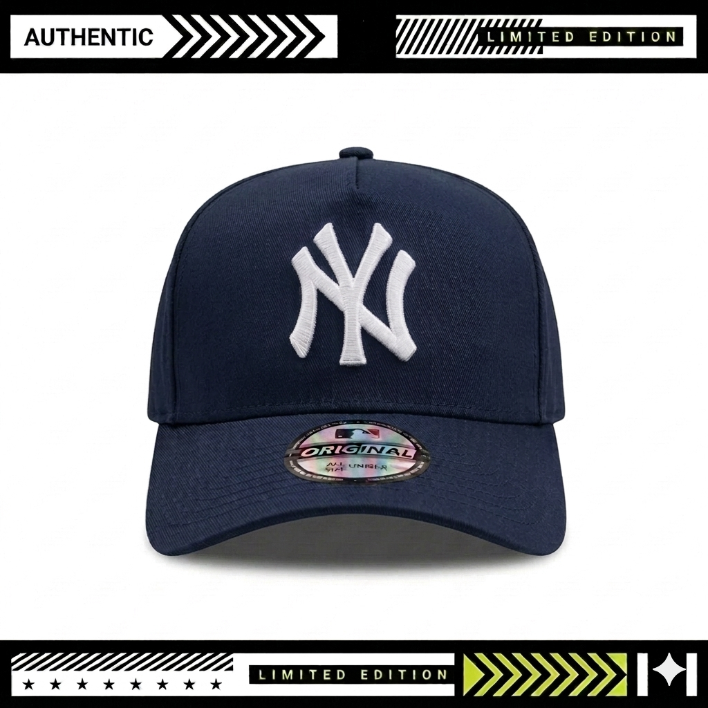 Topi Snapback NY New York Yankees Caps Pria Wanita Premium Distro Original / Topi 5 Panel Snapback U