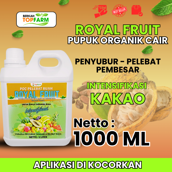 Pupuk Organik Cair Kakao / Booster Buah Kakao / Pupuk Kakao / Pupuk Pembesar Buah Kakao / Pupuk Pele