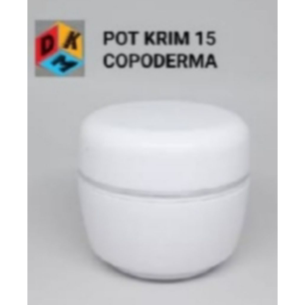 Pot Cream Copoderma 15 gr Putih List Silver