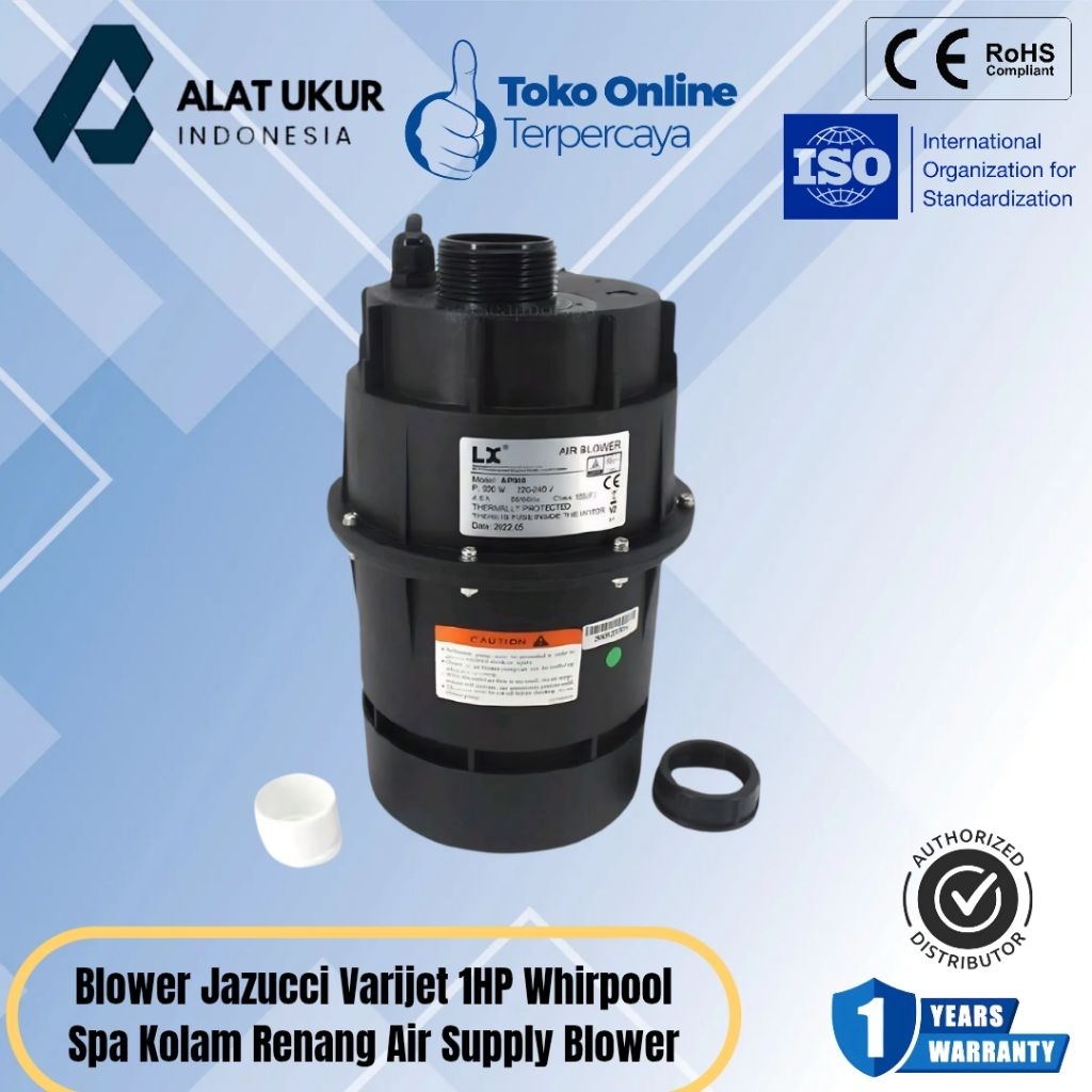 Blower Jazucci Varijet 1HP Whirpool Spa Kolam Renang Air Supply Blower