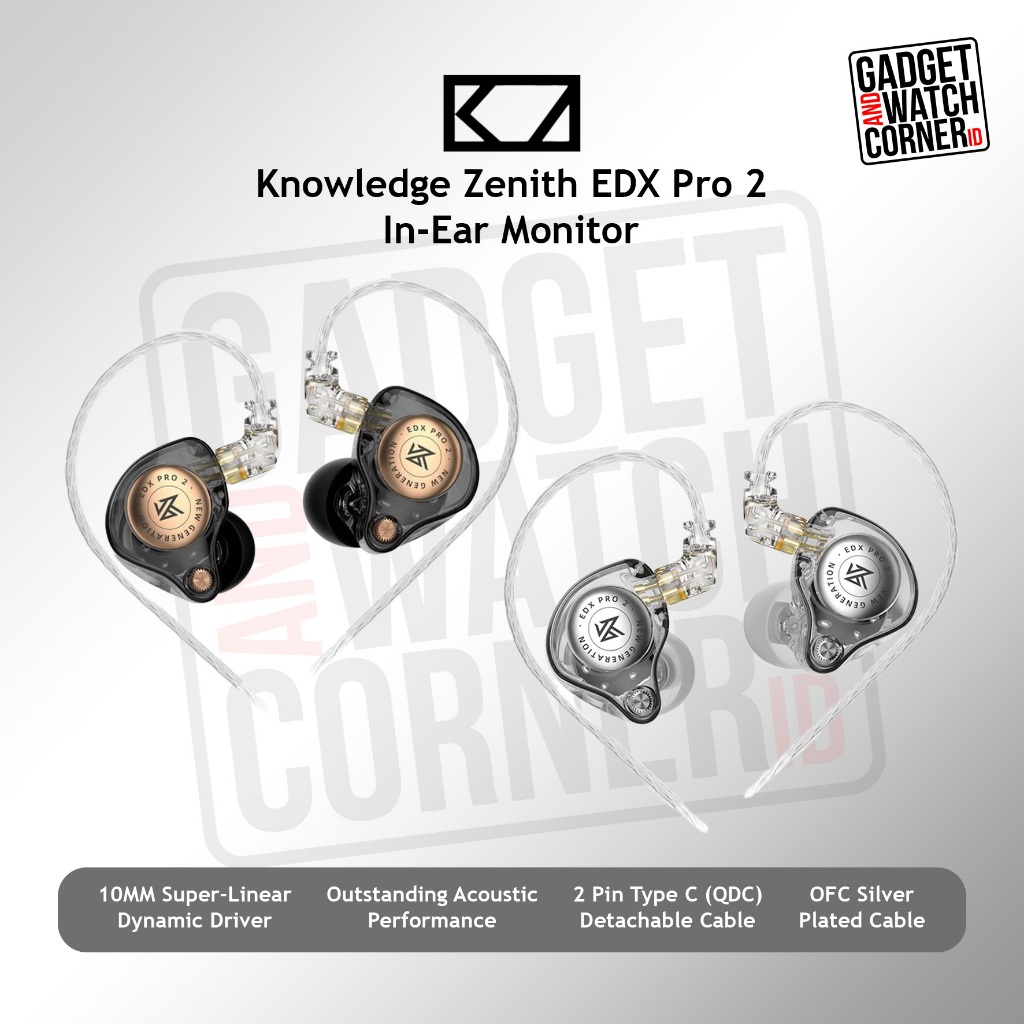 KZ EDX Pro 2 Single DD In Ear Earphone with MIC - EDX Pro 2 MIC