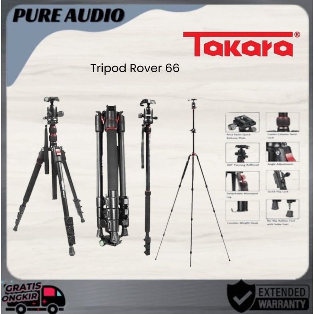 Takara Rover 66 Tripod Monopod Kamera Takara Rover 66