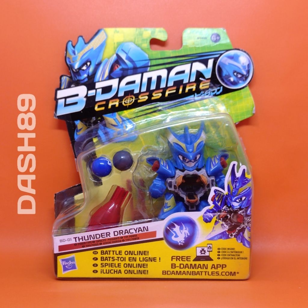 B-Daman Crossfire BD-01 Thunder Dracyan Hasbro
