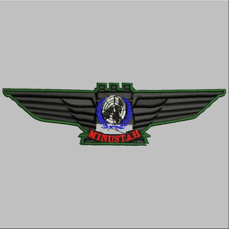 533 BREVET WING PDL TNI PERKERAS MIKA BORDIR EMBROIDERY GIB
