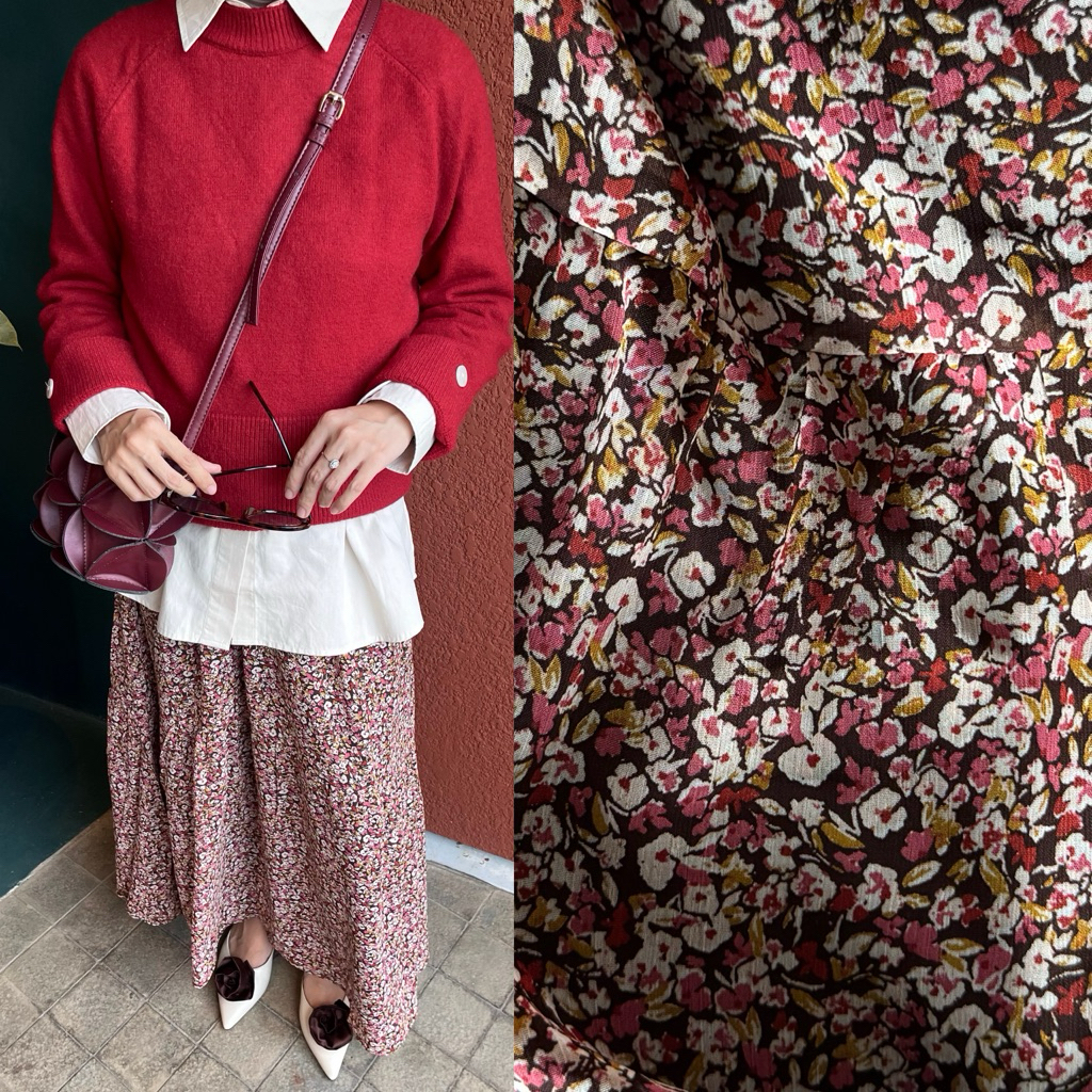 Mardeen Bloomy Skirt | Pattern Skirt | Rok Motif | Rok Bunga Bunga