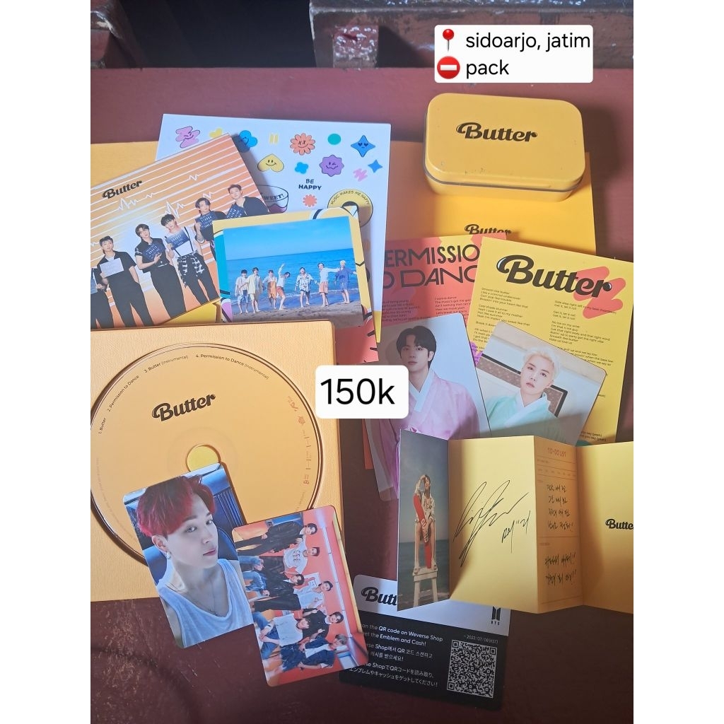 wts album bts butter lengkap pc jimin butter