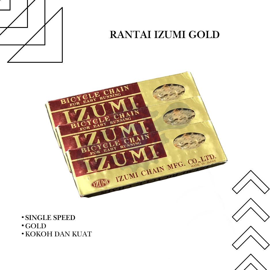Rantai Izumi Gold Emas Single Speed Rantai Sepeda