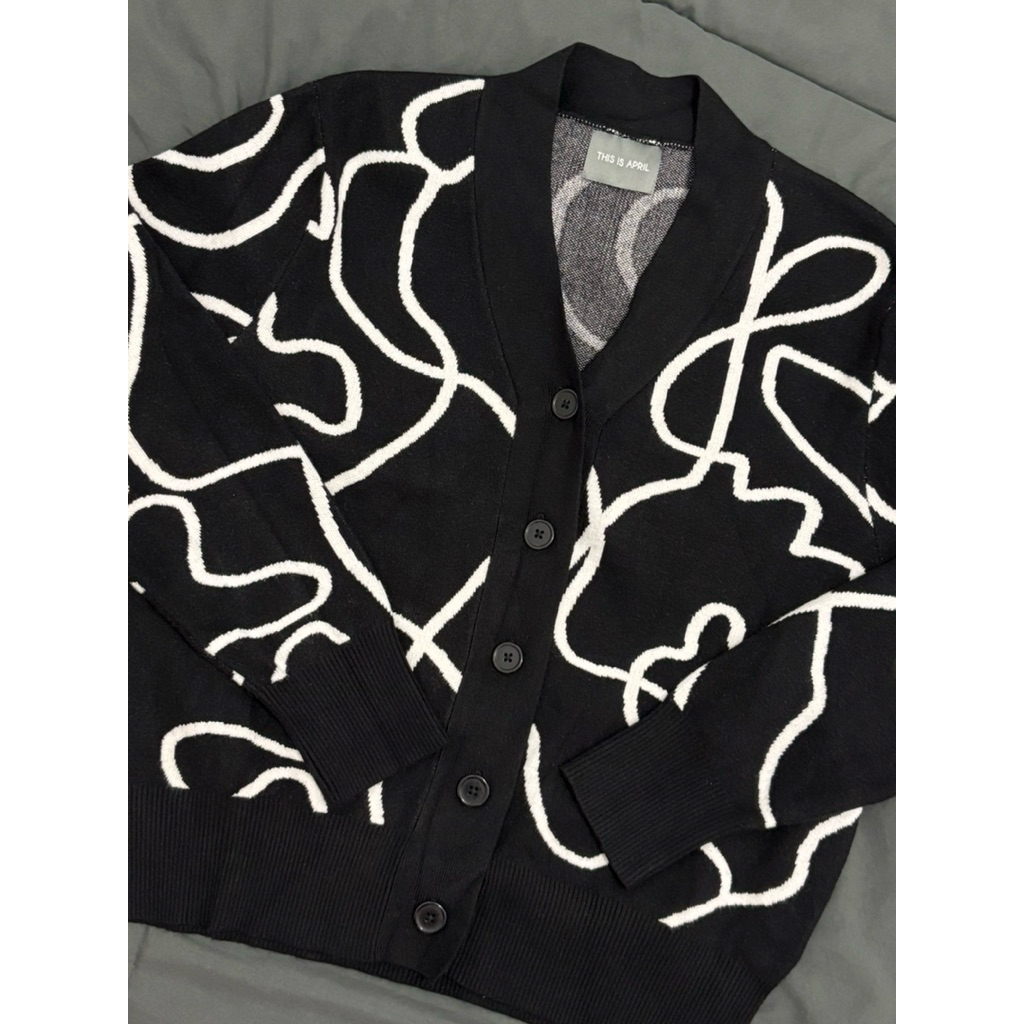 preloved cardigan this is april