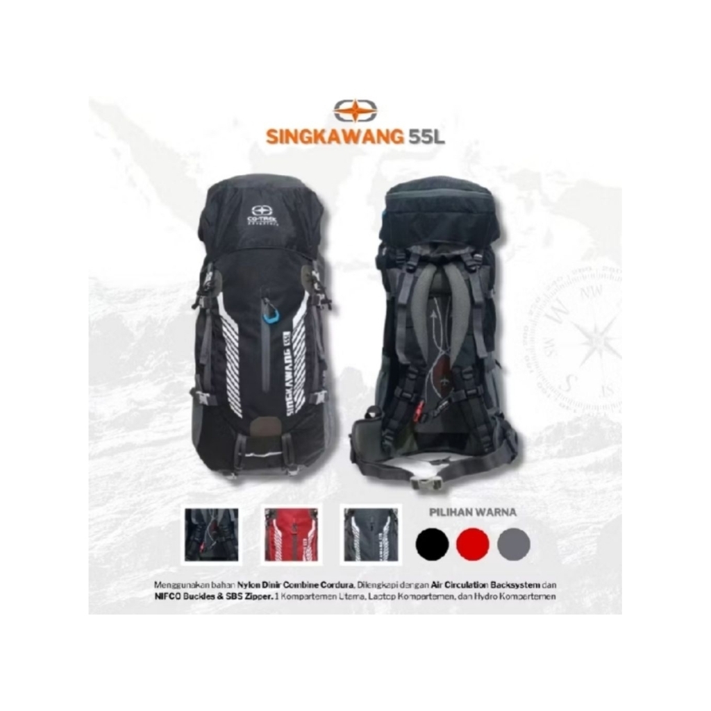 TAS CARRIER SINGKAWANG 55L