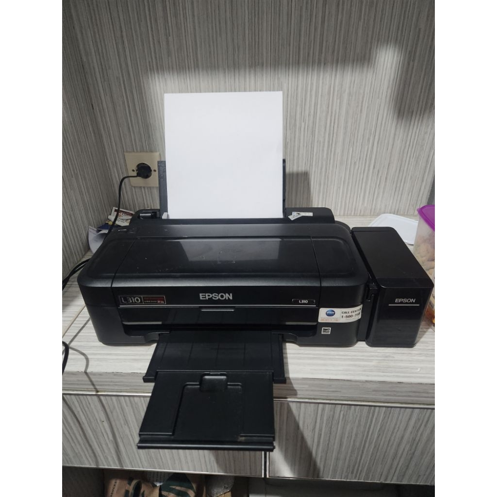Printer Epson L310 – Terawat, Body Mulus, Print Hitam Normal, Cocok untuk Dokumen/Makalah/Skripsi