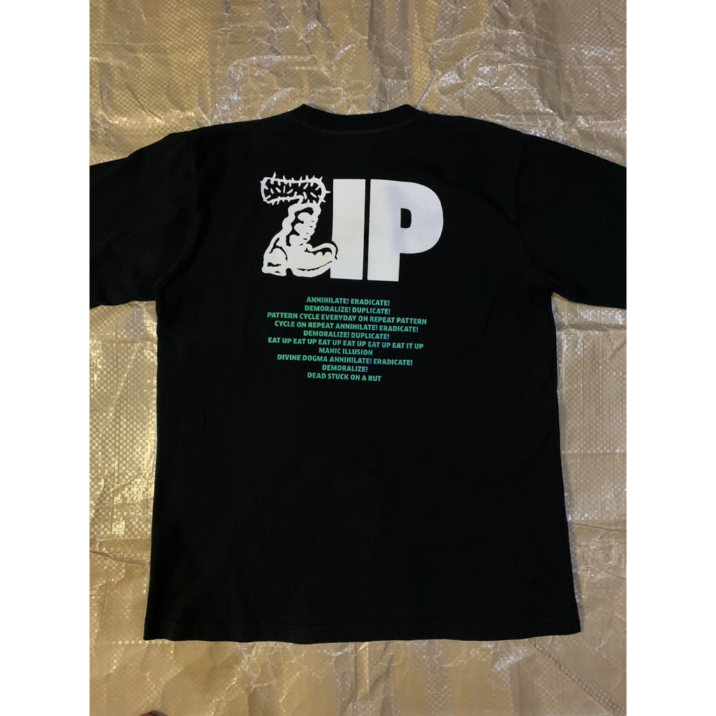 TSHIRT ZIP HARDCORE SUBDUED BLACK SIZE L