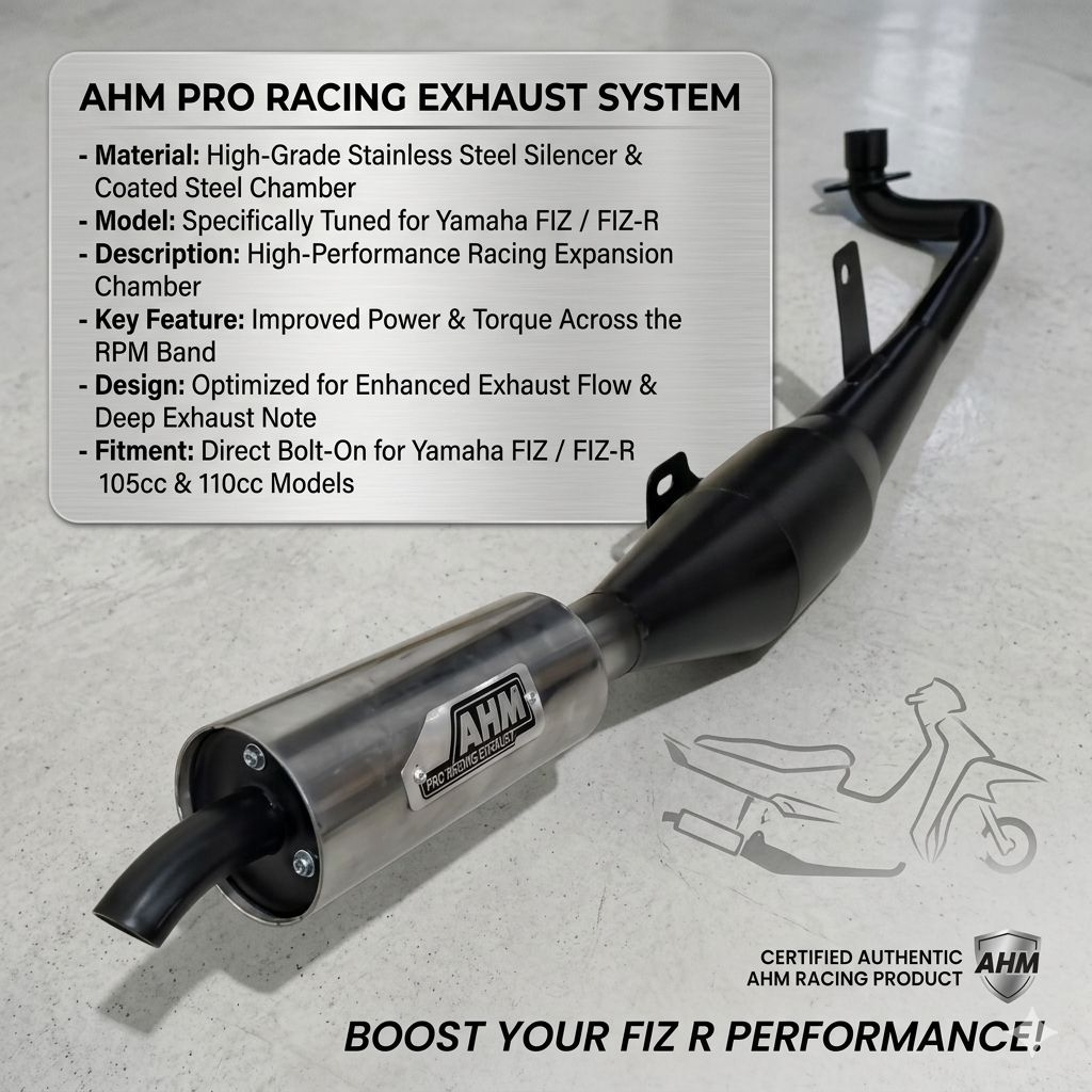 knalpot standar racing 2 tak  motor fiz .fiz r ahm racing
