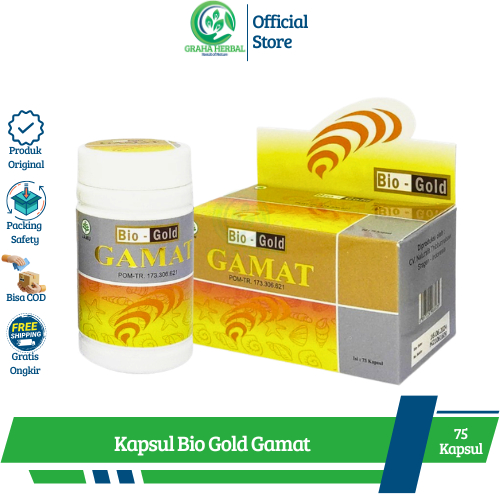 Bio-Gold Gamat 75 Kapsul Original I Kapsul Ekstrak Gamat Emas I Bio Gold Gamat Teripang Emas