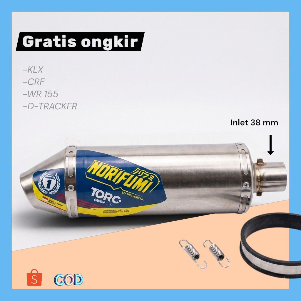 KNALPOT NORIFUMI TORC/ SLENCER ONLY NORIFUMI TORC/KNALPOT CRF, DTRACKER, KLX, WR155