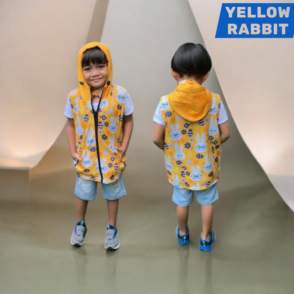 Rompi Anak Motif Printing Tebal Vest Waterproof Premium Sepeda Running Outdoor Sports