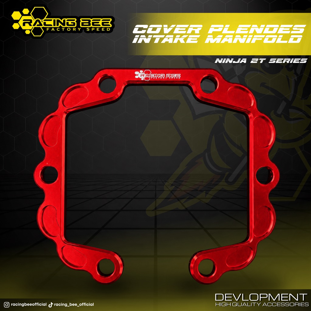 COVER PLENDES INTAKE MANIFOLD NINJA R SS RR FULL CNC RED RACING BEE