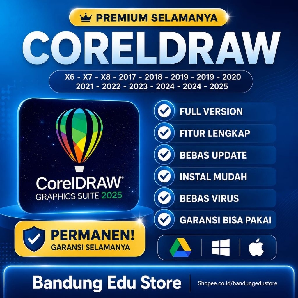 CorelDraw 2026 / 2025 / 2024 / 2023 / 2022 / 2021 / 2020 / 2019 / 2018 / 2017 / X6 / X7 / X8 WINDOWS