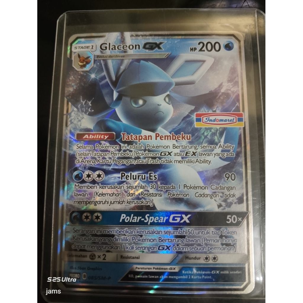 Pokemon Glaceon GX 085/SM-P indomaret
