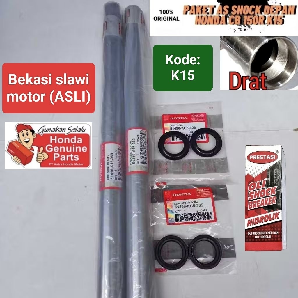 100% ASLI As Shock Depan Honda kode K15 untuk CB 150R Old/new, CB 150R street fire, CB 150R tahun 20