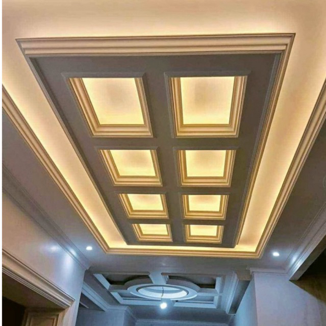 Plafon gypsum terpasang
