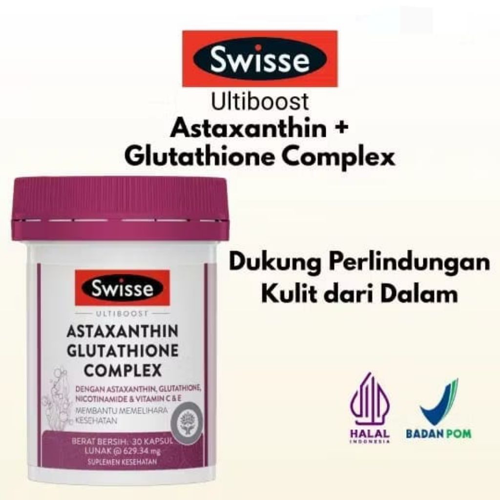 Swisse astaxanthin glutathione complex isi 30 caps