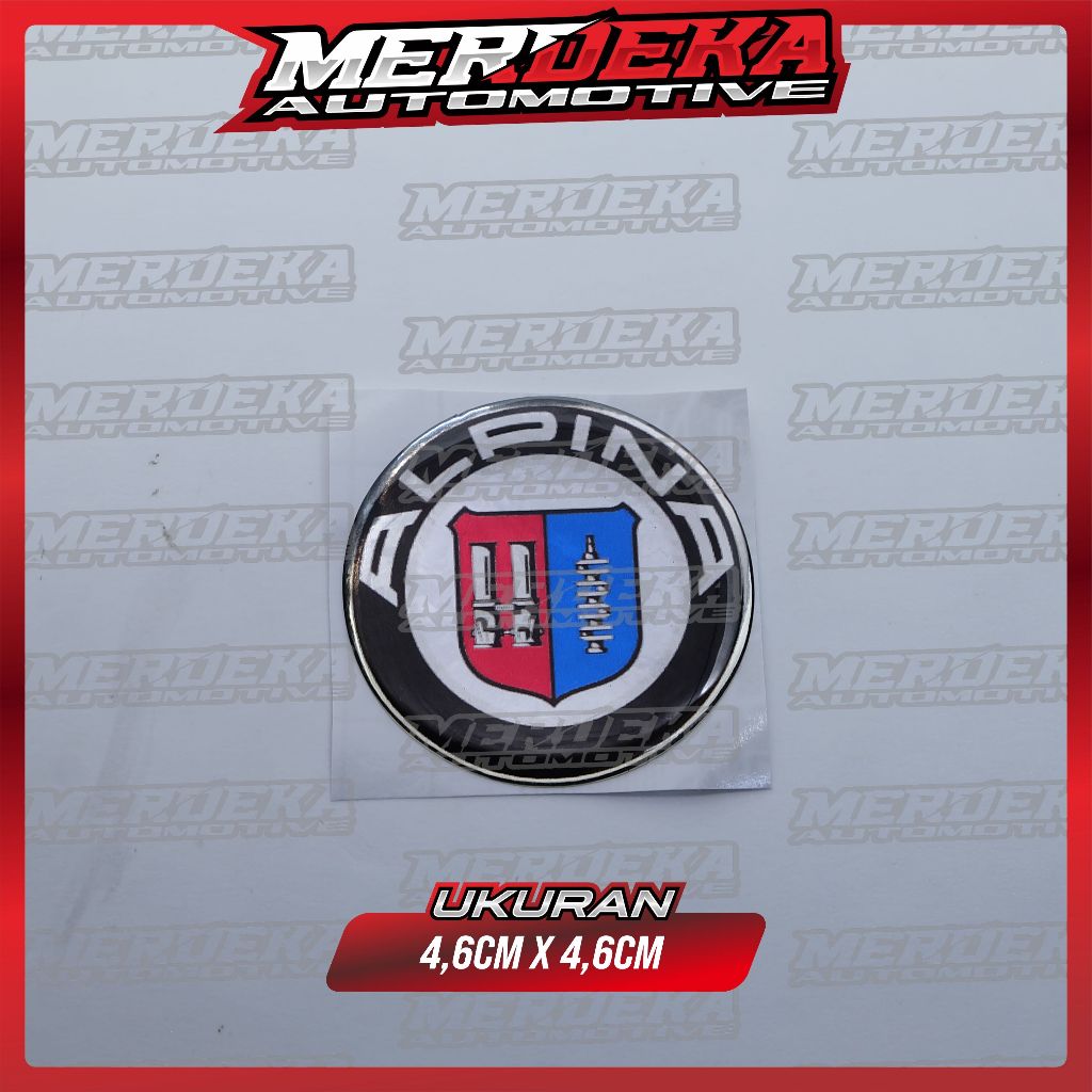 emblem alpina / emblem timbul alpina / stiker 3d alpina / stiker emblem alpina / sticker alpina