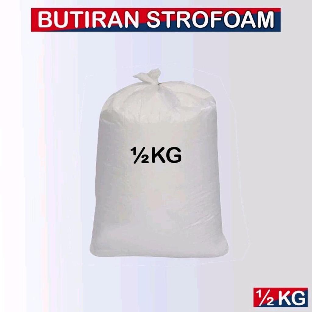 Butir sterofoam styrofoam gabus 1kg - styrofoam butiran floam slime Sterofoam gabus undian stirofoam