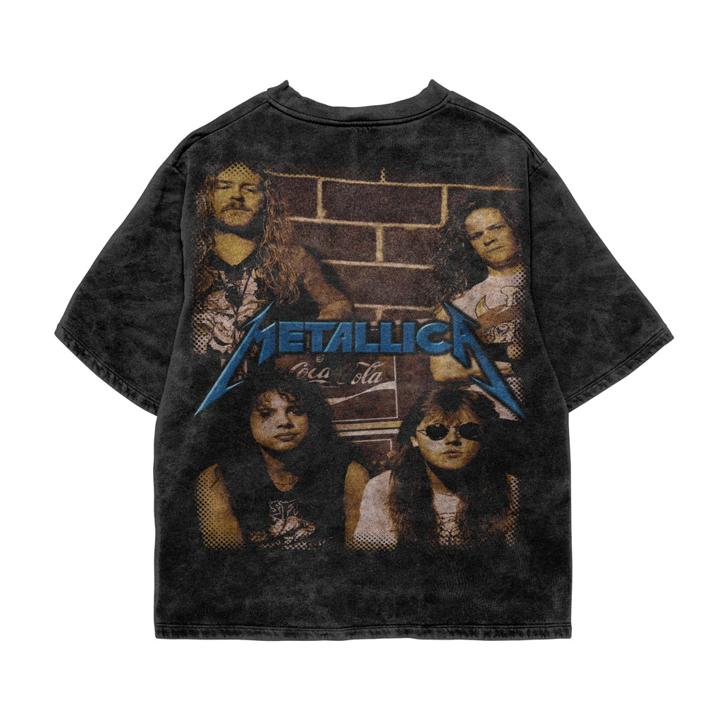 BOOTLEG - (Metallica Raptee) Oversize 16S HeavyWeight Cotton Washed / Baju Oversize 16s HeavyWeight 