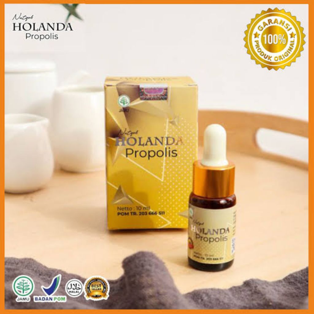 HOLANDA PROPOLIS 10ml Herbal Alami Solusi Mengalami Mengatasi Penyumbatan Pembuluh Darah Herbal BPOM