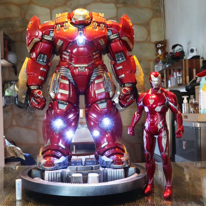 HASBRO Ironman Hulkbuster Premium Ori Custom Paint 12 LED Figure Action