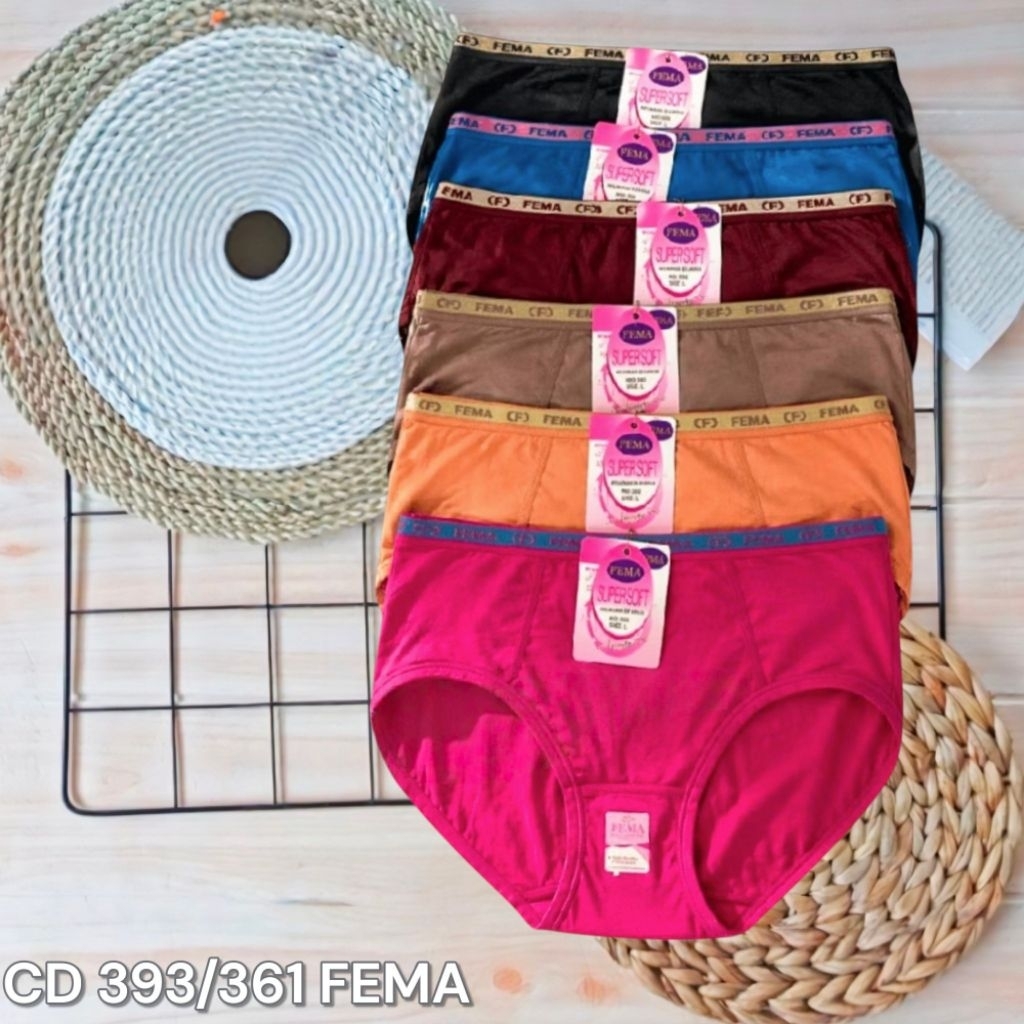 1Lusin CD wanita FEMA Celana dalam Wanita FEMA 393/361 UK L - XXL FEMA