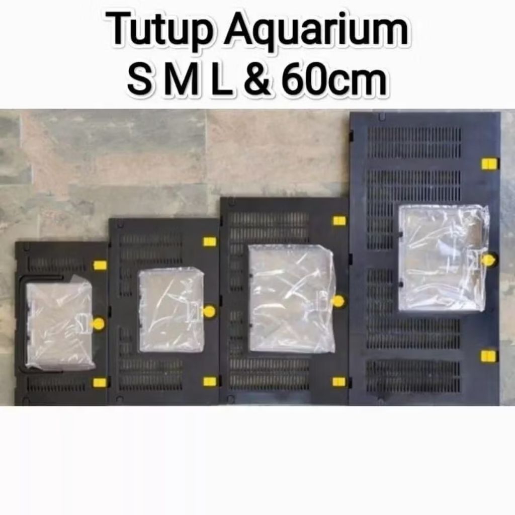 Tutup aquarium Sweet mini ukuran triset S M L 30cm 36cm 40cm* utk aquarium pabrikan Bahari Gex Nikit