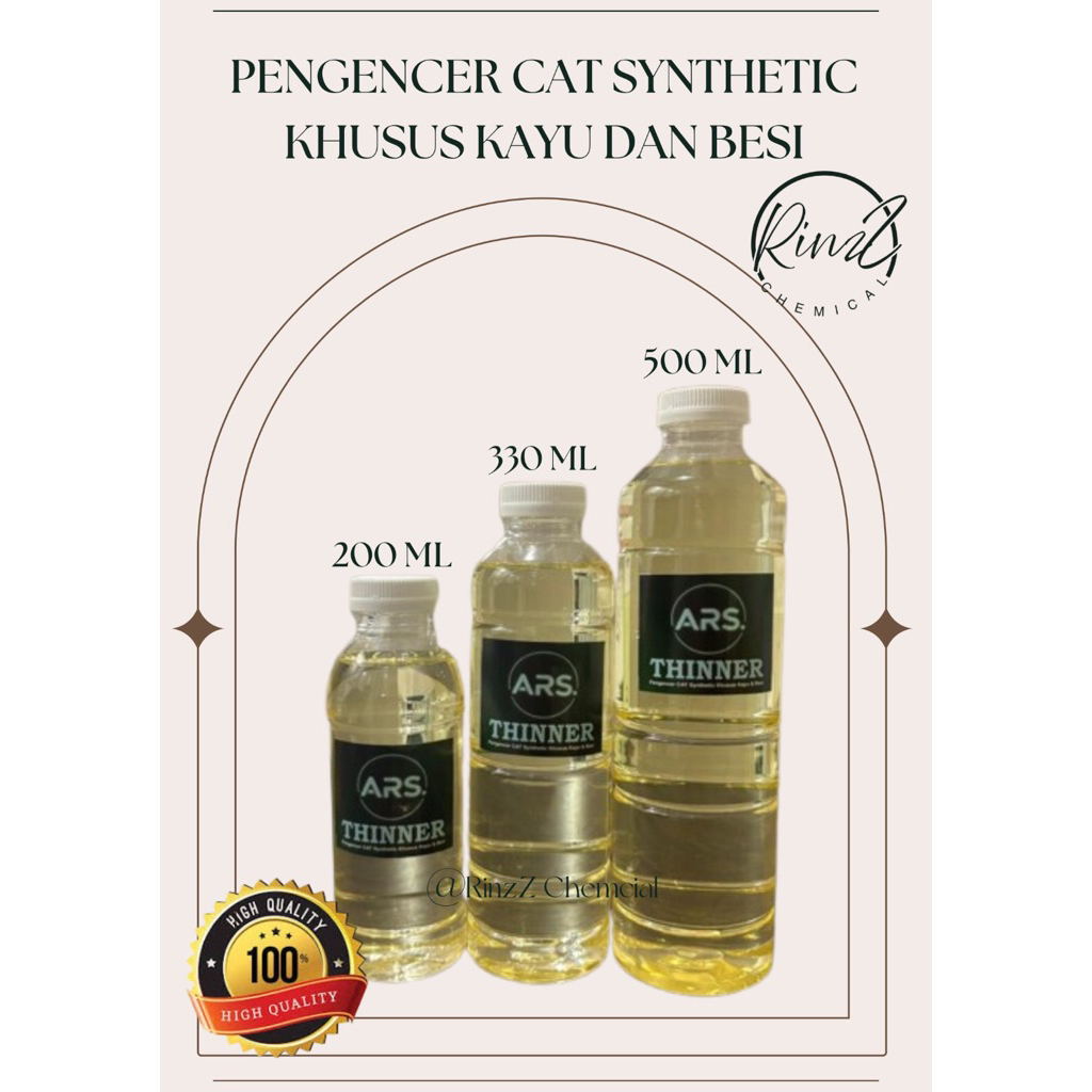 THINNER BOTOL 200 ML / PENGENCER CAT / THINNER B / SYNTHETIC