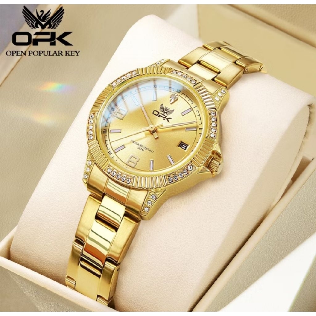 Rana Muslimah - Jam Tangan Wanita Terbaru OPK Jam Tangan Stainless Steel Anti Air