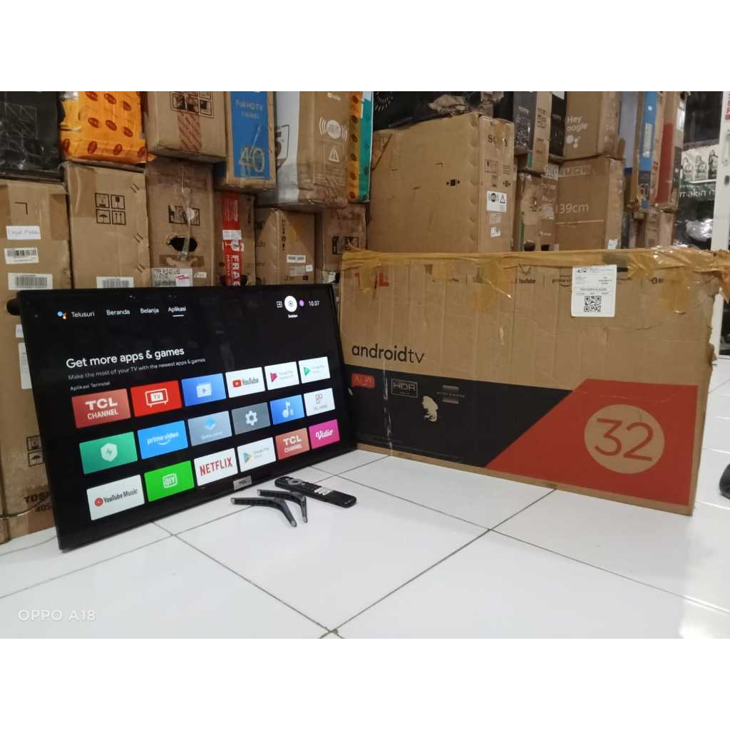 TV LED TCL ANDROID 32 INC SUDAH DIGITAL KONDISI BEKAS MASIH SEGEL (00U)