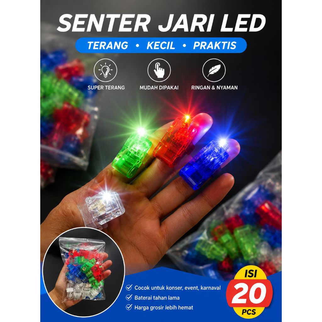 MAINAN SENTER JARI /ISI 20 PCS